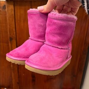 Pink Suede UGG Baby Boots